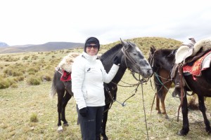 Cotopaxi Nationalpark - Otti und ihr Pferd