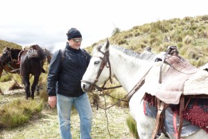 Cotopaxi Nationalpark - Wolfgang und sein Pferd