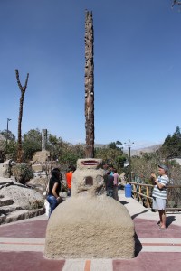 Indio Kultur am Mitad del Mundo im Museo de Sitio Intinan