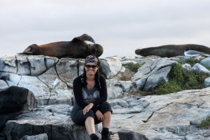 Galápagos, SouthPlaza: Wie wenn der Seelöwe sagen wollte: "Otti, nicht schon wieder ein Foto mit uns, Du hast doch schon so viele"