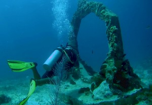 Mexiko, IslaMujeres, Diving Musa - Tauchen im Unterwassermuseum