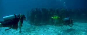 Mexiko, IslaMujeres, Diving Musa - Tauchen im Unterwassermuseum