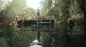 Mexiko, Tulum, Cenoten Tauchen: Nach 44 Minuten zurück am Einstieg in die Gran Cenote