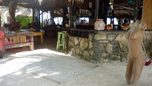 Mexiko, Tulum, Eco-Lodge Diamante K: Restaurant und Bar