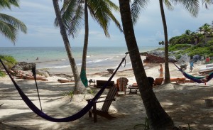Mexiko, Tulum, Eco-Lodge Diamante K: Unser kleiner, feiner Strand