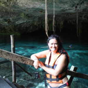 Mexiko, Tulum, Cenote Dos Ojos: Kurz vor dem Einstieg