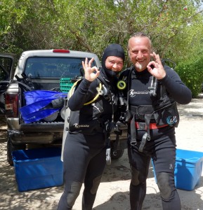 Mexiko, Tulum, Cenoten Tauchen, Casa Cenote: Bereit zum erstmaligen Abtauchen in eine Cenote