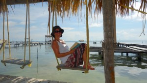 Belize, Caye Caulker: Abhängen beim Lesen