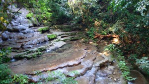 Palenque, Dschungeltour: Die Cascada Montiepa waren wohl schon zu Zeiten der Maya vorhanden