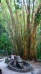 Palenque, El Panchan: Wasser-Skulptur