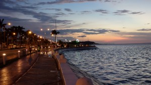 Campeche: Abendstimmung und Sonnenuntergang am Malecon